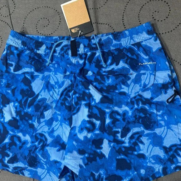 THE NORTH FACE PATHFINDER HYDRO BLUE'S FLASH DRY LINED SHORTS SIZE L O M MEN $60 - Picture 4 of 6